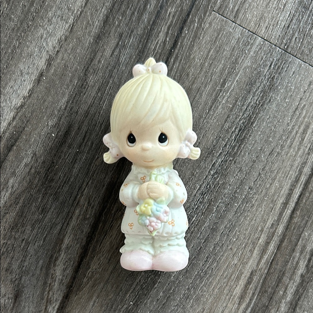 Cute Figurine with Floral Details